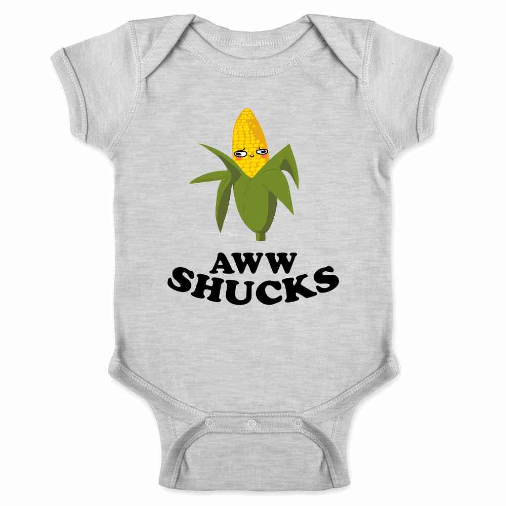 Aww Shucks Ear of Corn Cute Funny Baby Bodysuit