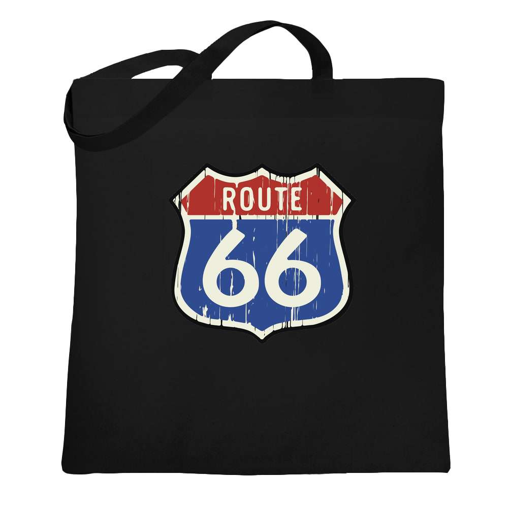 Route 66 Road Sign Retro Vintage Classic Tote Bag