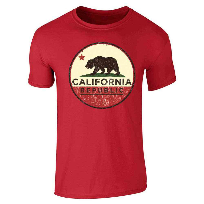 California Republic Flag Bear Retro Unisex Tee