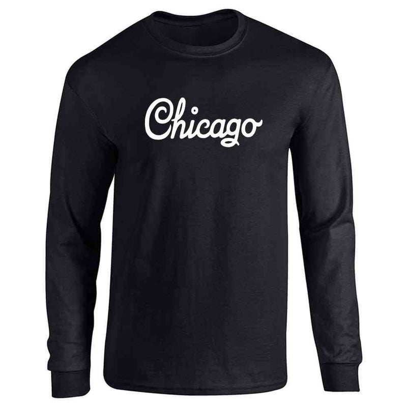 Chicago Illinois Retro Vintage Travel Long Sleeve