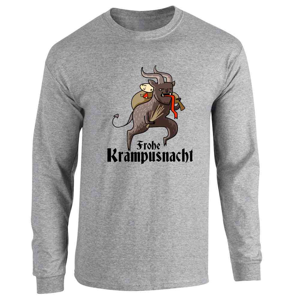 Frohe Krampusnacht Krampus Christmas Funny Long Sleeve