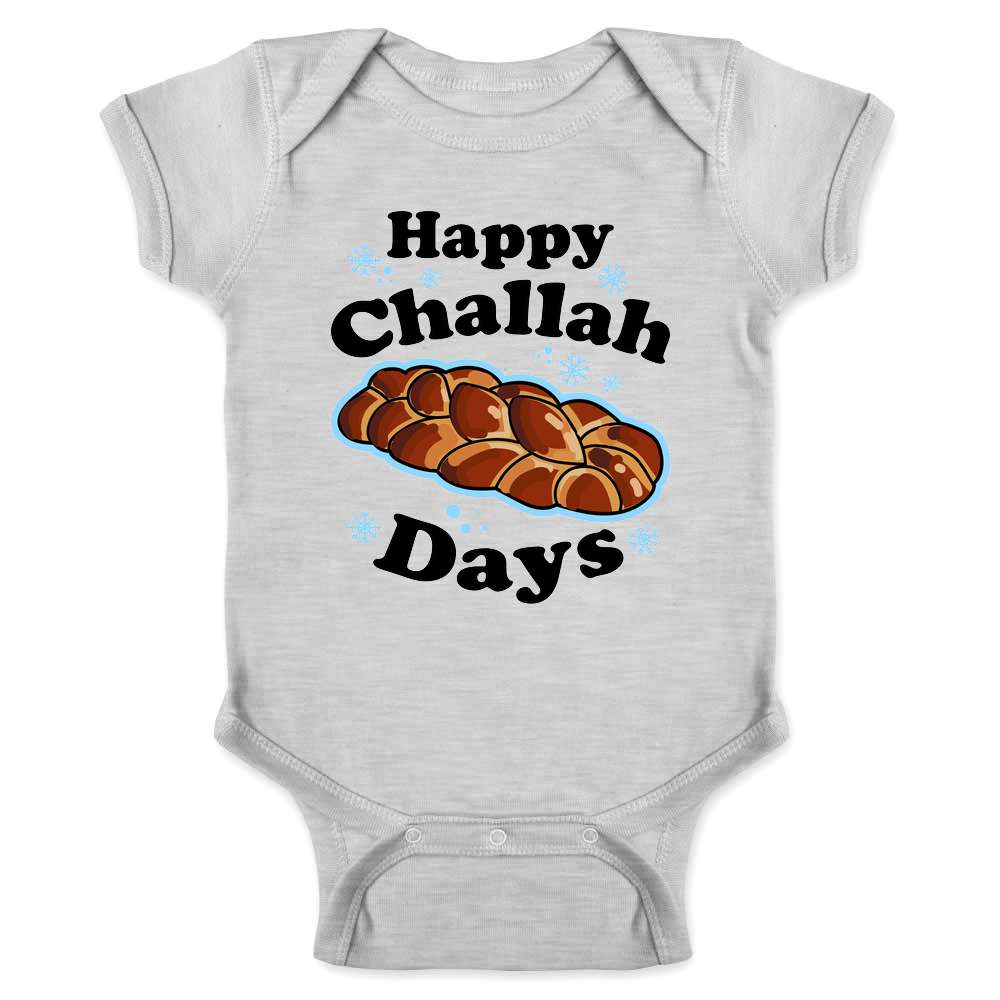 Happy Challah Days Funny Hanukkah  Baby Bodysuit