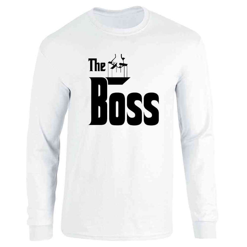 The Boss Logo Funny Baby Gift Infant Girl Boy Long Sleeve