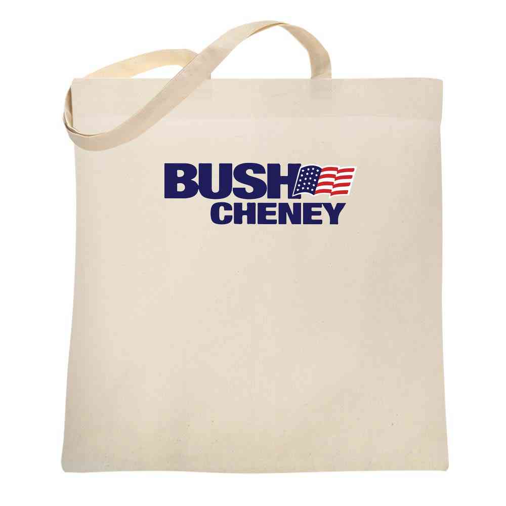 George W Bush Dick Cheney President Campaign Retro Tote Bag