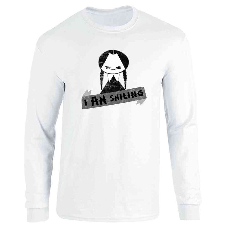 I AM Smiling Funny Goth Halloween Long Sleeve