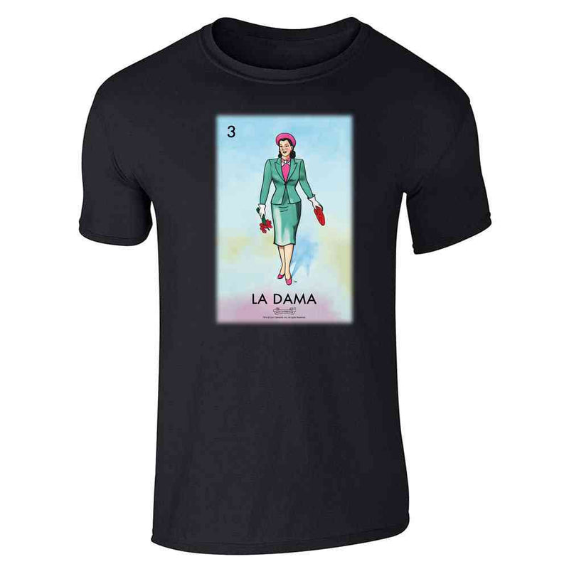 La Dama Woman Lady Loteria Card Mexican Bingo Unisex Tee