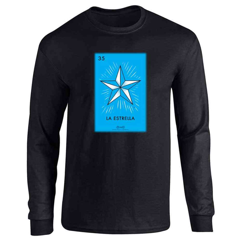 La Estrella Star Loteria Card Mexican Bingo Long Sleeve