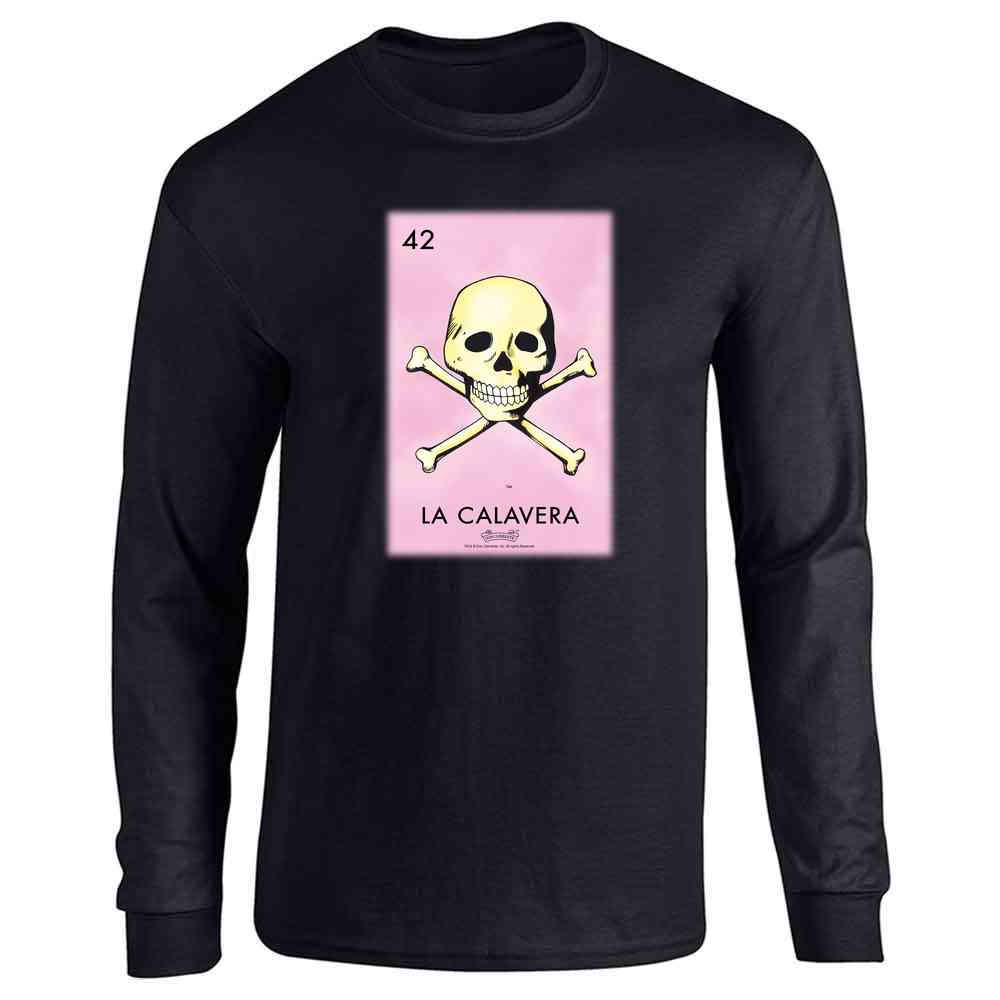 Pop Threads A Pirates Life for Me Skull and Crossbones Long Sleeve Long Sleeve T-Shirt / White / S