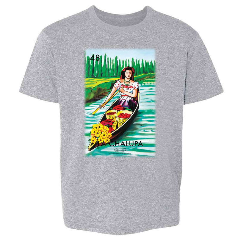 La Chalupa Boat Loteria Card Mexican Bingo Kids & Youth Tee