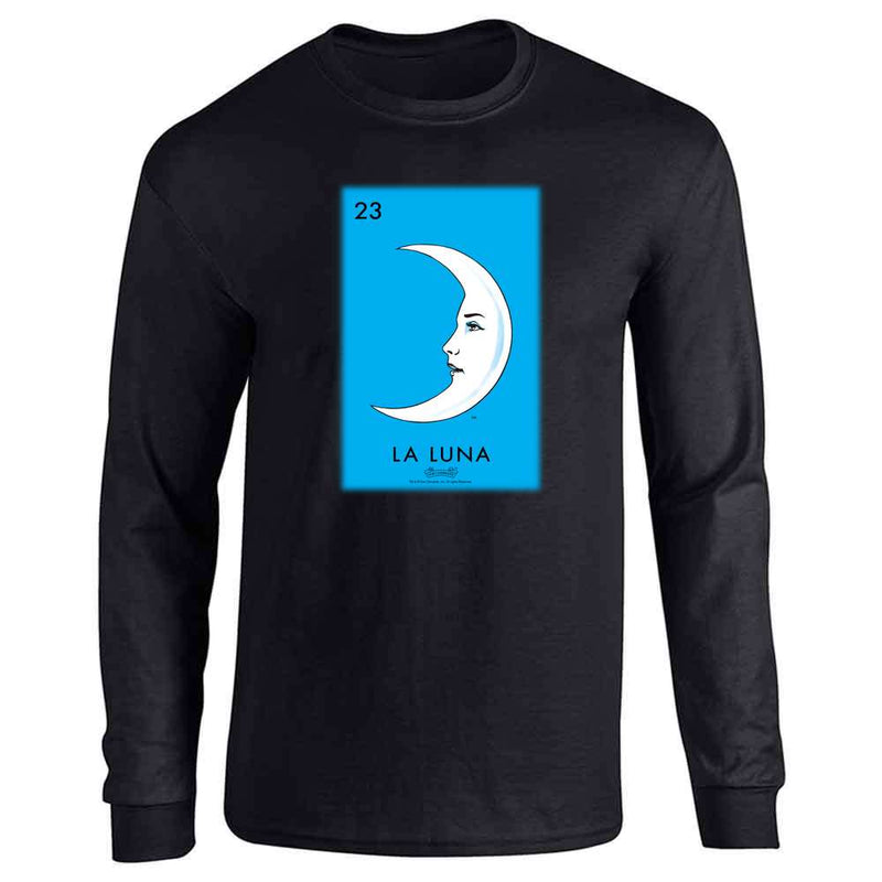 La Luna Moon Loteria Card Mexican Bingo Long Sleeve