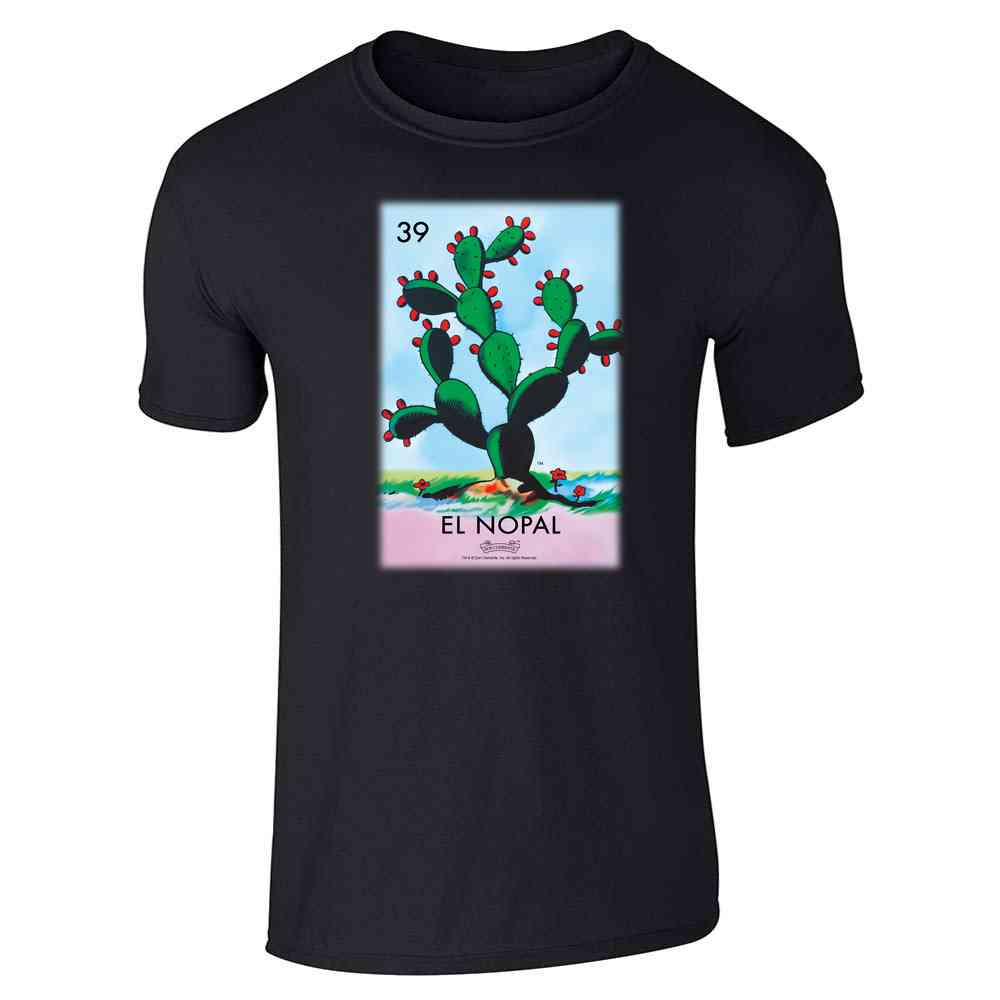 El Nopal Cactus Loteria Card Mexican Bingo Unisex Tee