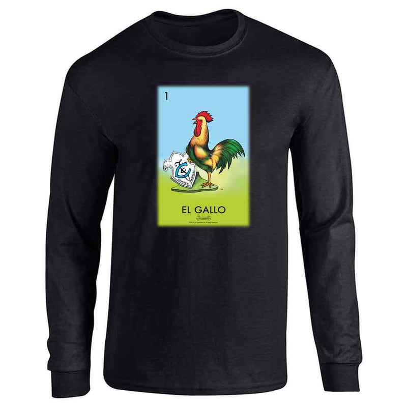 El Gallo Rooster Loteria Card Mexican Bingo Long Sleeve