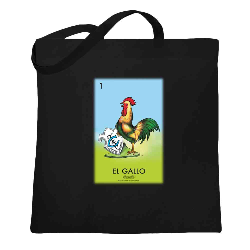 El Gallo Rooster Loteria Card Mexican Bingo Tote Bag