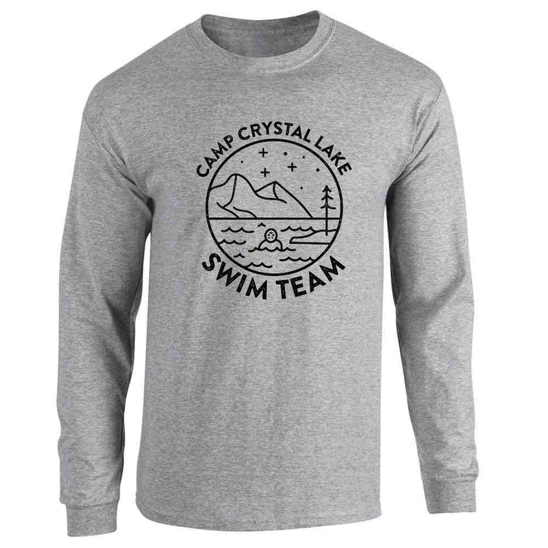 Camp Crystal Lake Swim Team Halloween Horror Long Sleeve