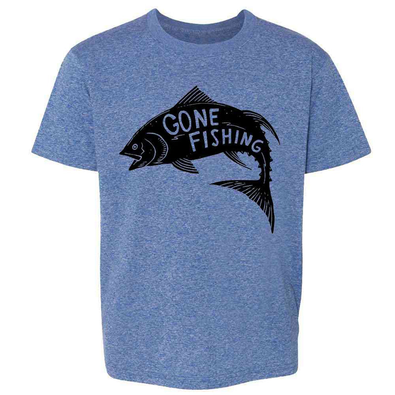 Gone Fishing Retro Vintage Fisherman Kids & Youth Tee