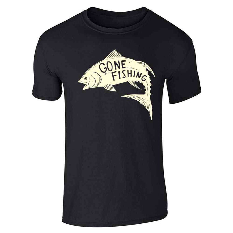 Gone Fishing Retro Vintage Fisherman Unisex Tee