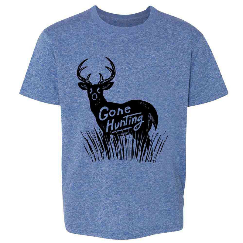 Gone Hunting Deer Retro Vintage Hunter  Kids & Youth Tee