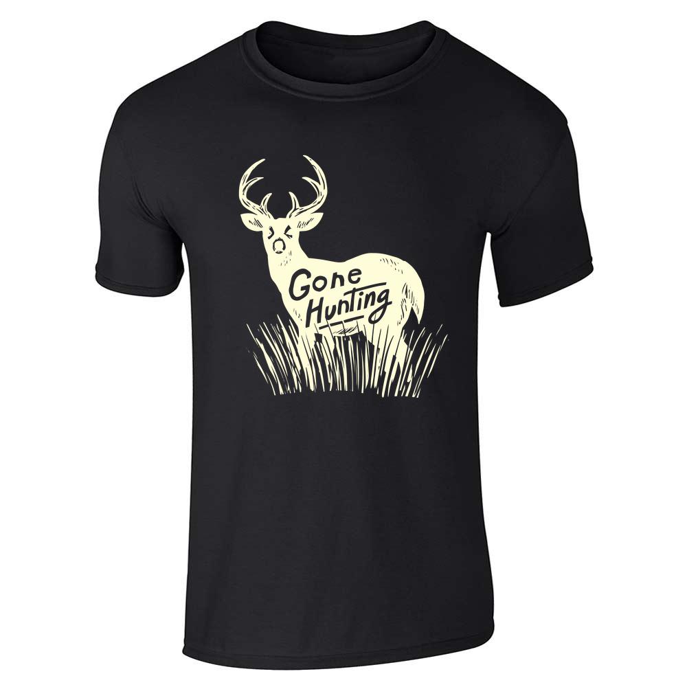 Gone Hunting Deer Retro Vintage Hunter  Unisex Tee