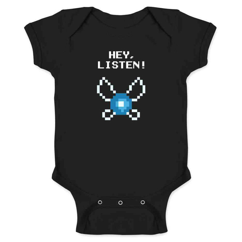 Hey Listen! Navi Video Gaming Gamer Funny Baby Bodysuit