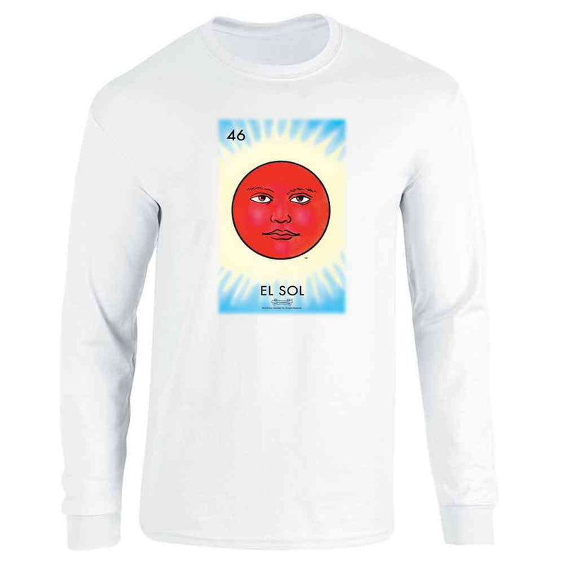 El Sol Sun Loteria Card Mexican Bingo Long Sleeve