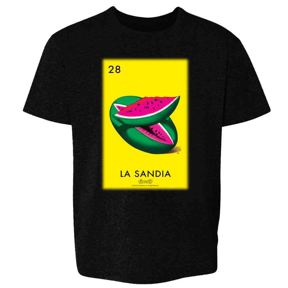 La Sandia Watermelon Loteria Card Mexican Bingo Kids & Youth Tee