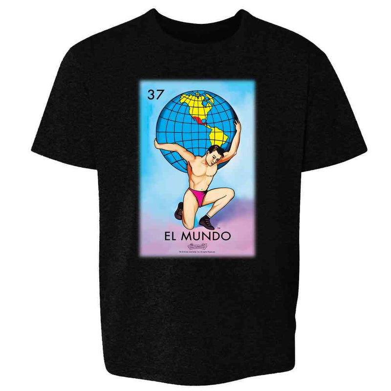 El Mundo Earth Loteria Card Mexican Bingo Kids & Youth Tee