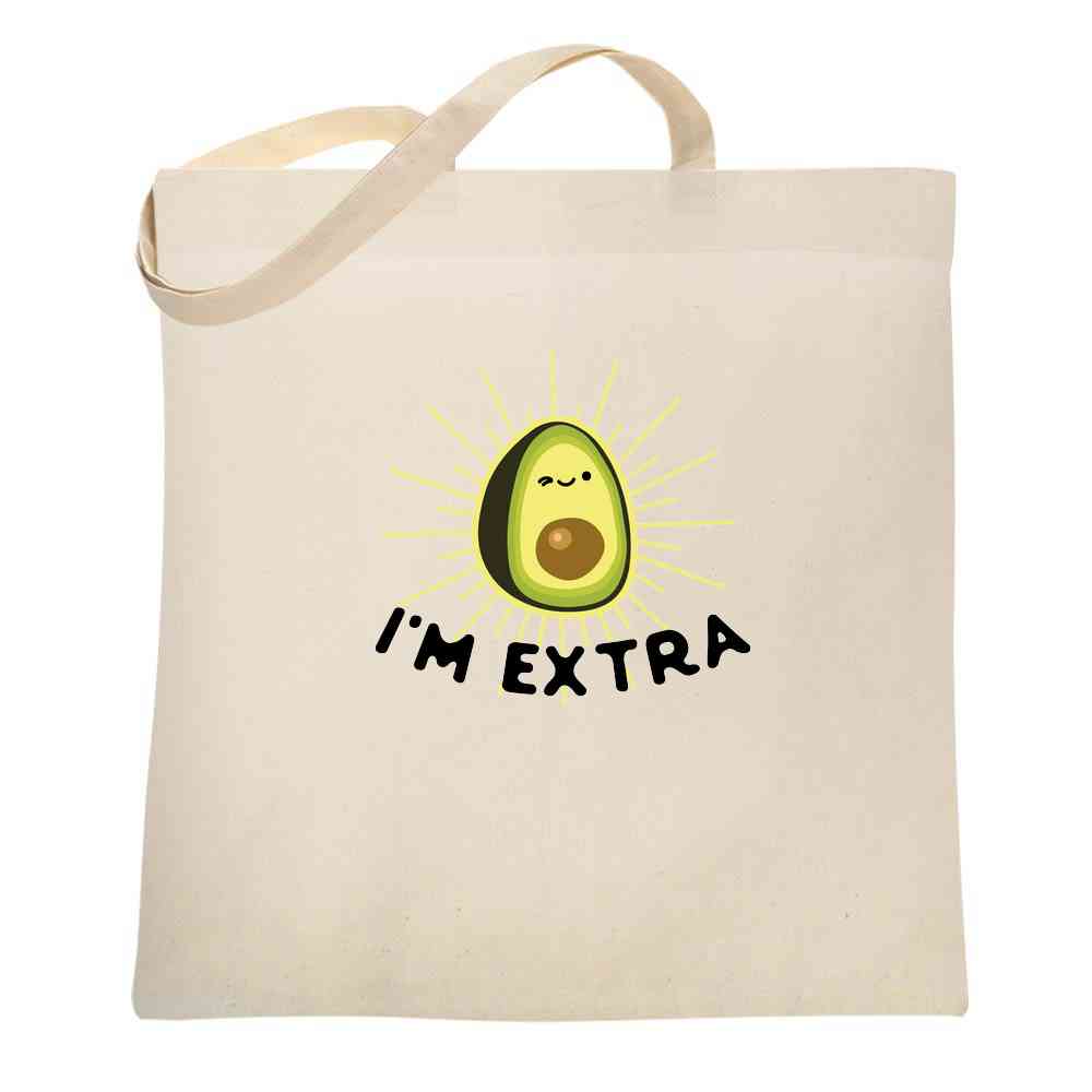 Im Extra Avocado Guacamole Cute Funny Tote Bag