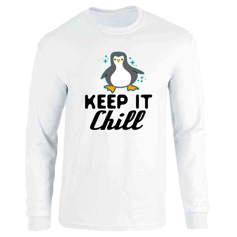 Keep It Chill Penguin Cute Funny Long Sleeve