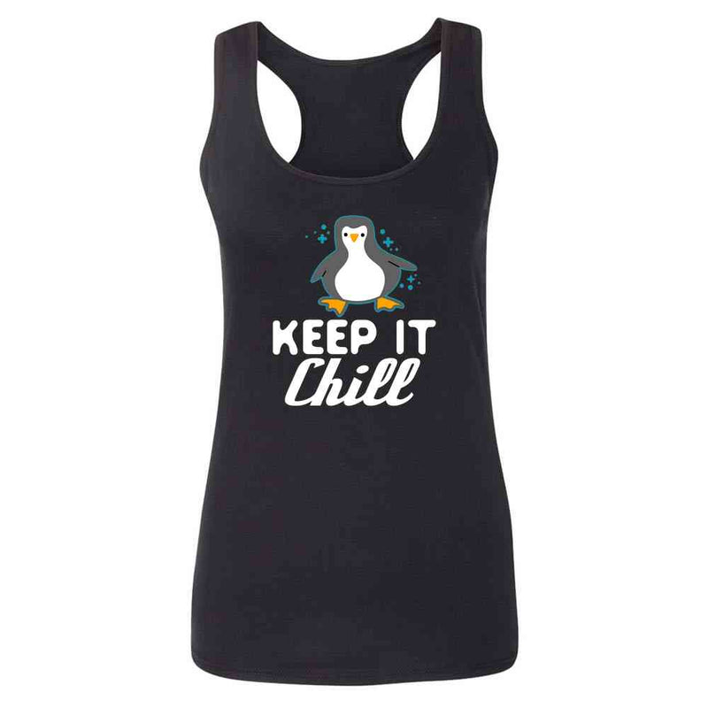 Keep It Chill Penguin Cute Funny Womens Tee & Tank