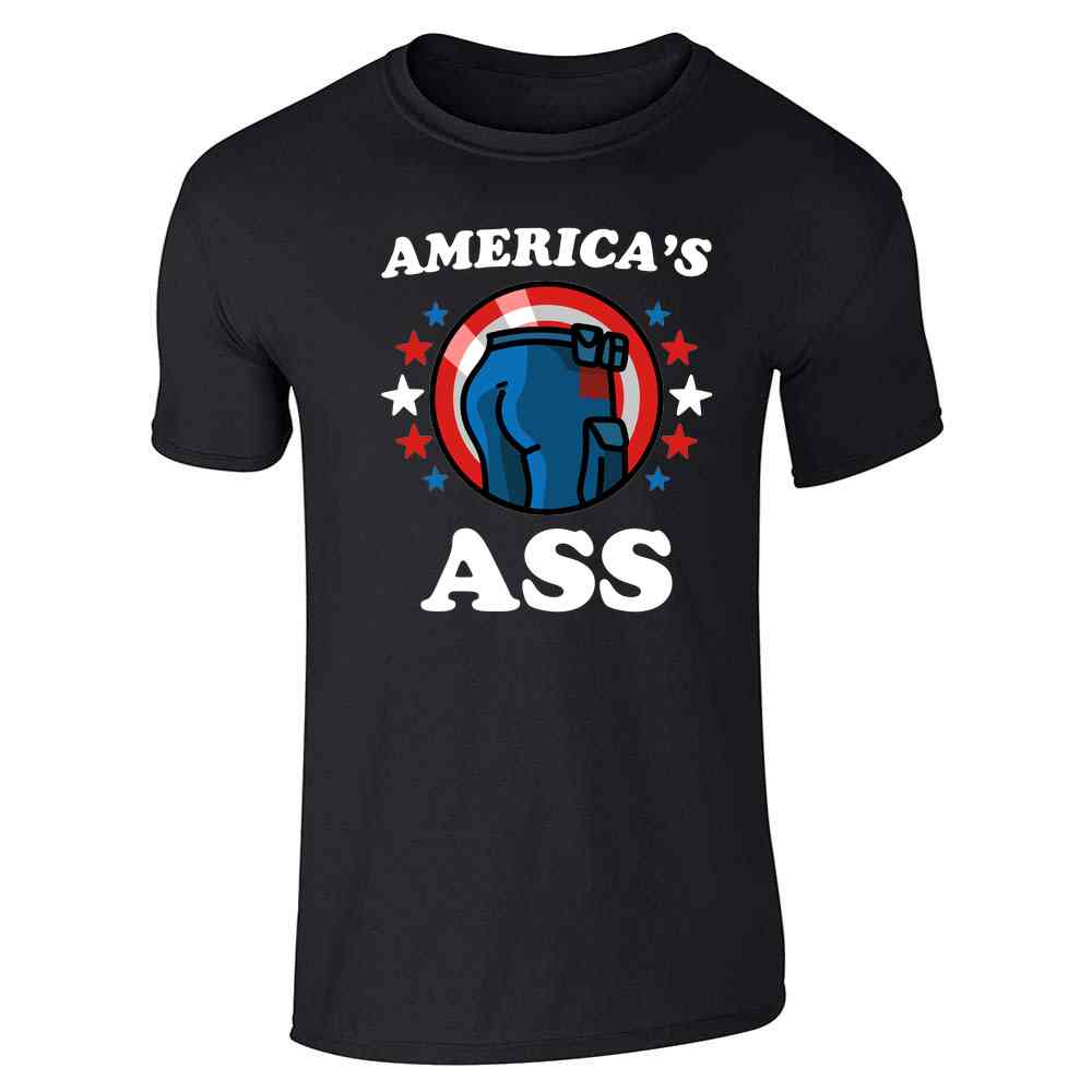 Americas Ass Superhero Funny Patriotic USA Unisex Tee