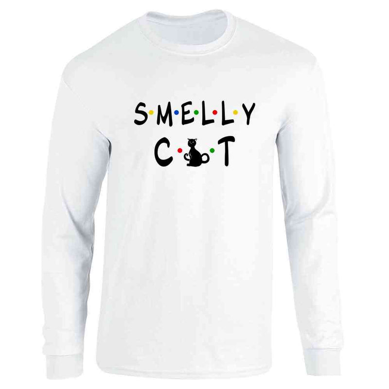 Smelly Cat Funny Retro 90s Long Sleeve