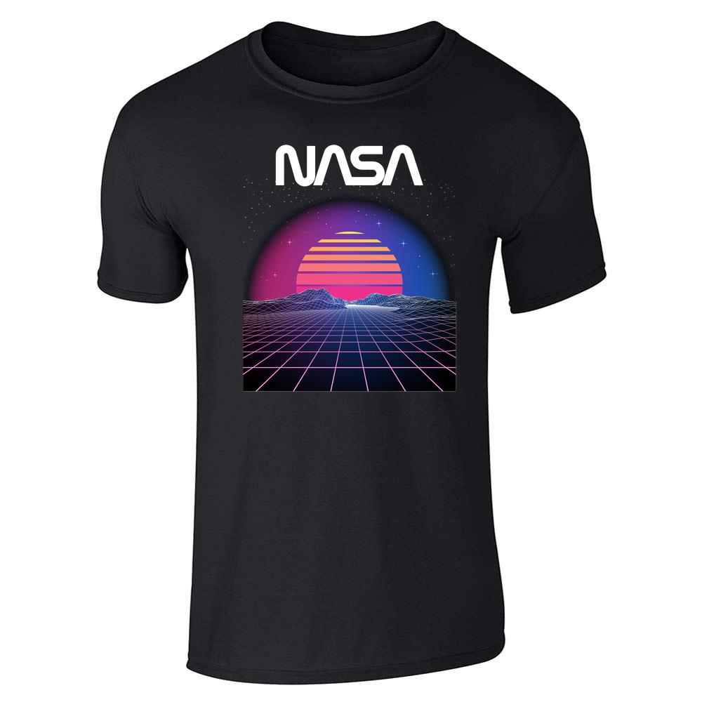 NASA Approved Retro Space Landscape 80s Electro Unisex Tee