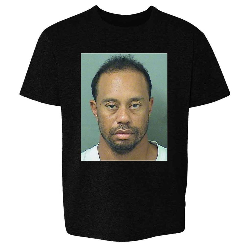 Golf GOAT Celebrity Mugshot Sports Funny Kids & Youth Tee