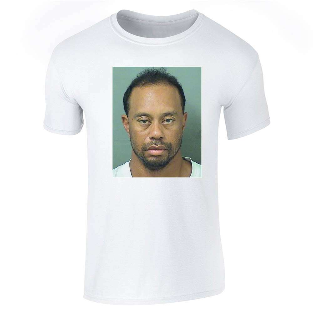 Golf GOAT Celebrity Mugshot Sports Funny Unisex Tee