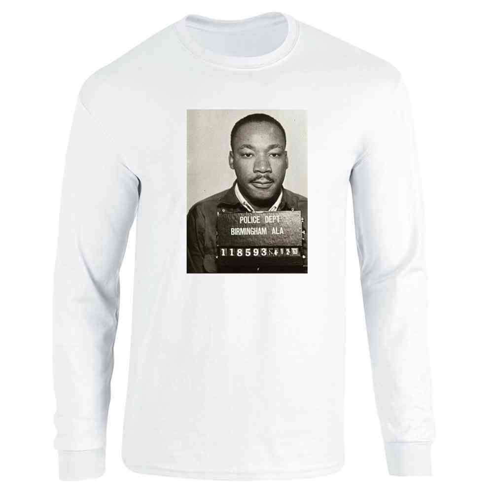 Dr Martin Luther King Jr Mugshot Civil Rights Long Sleeve