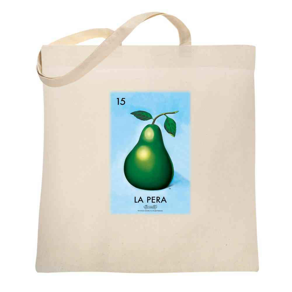 La Pera Pear Loteria Card Mexican Bingo Tote Bag