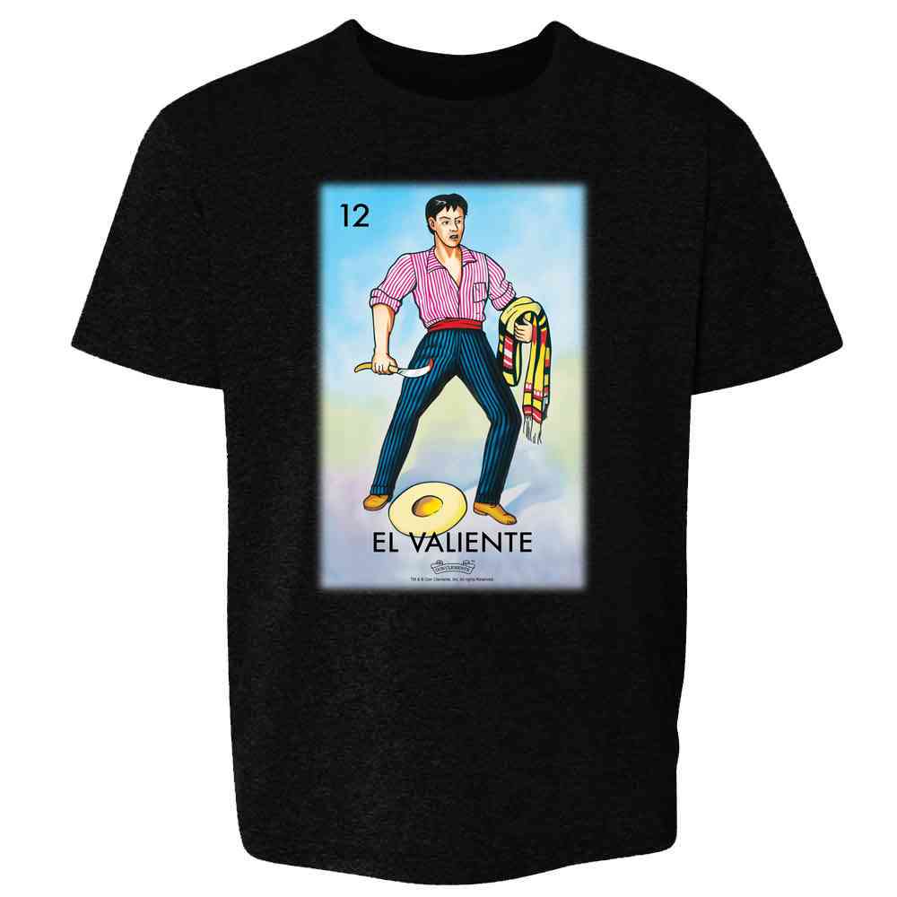 El Valiente The Brave One Card Mexican Bingo Kids & Youth Tee