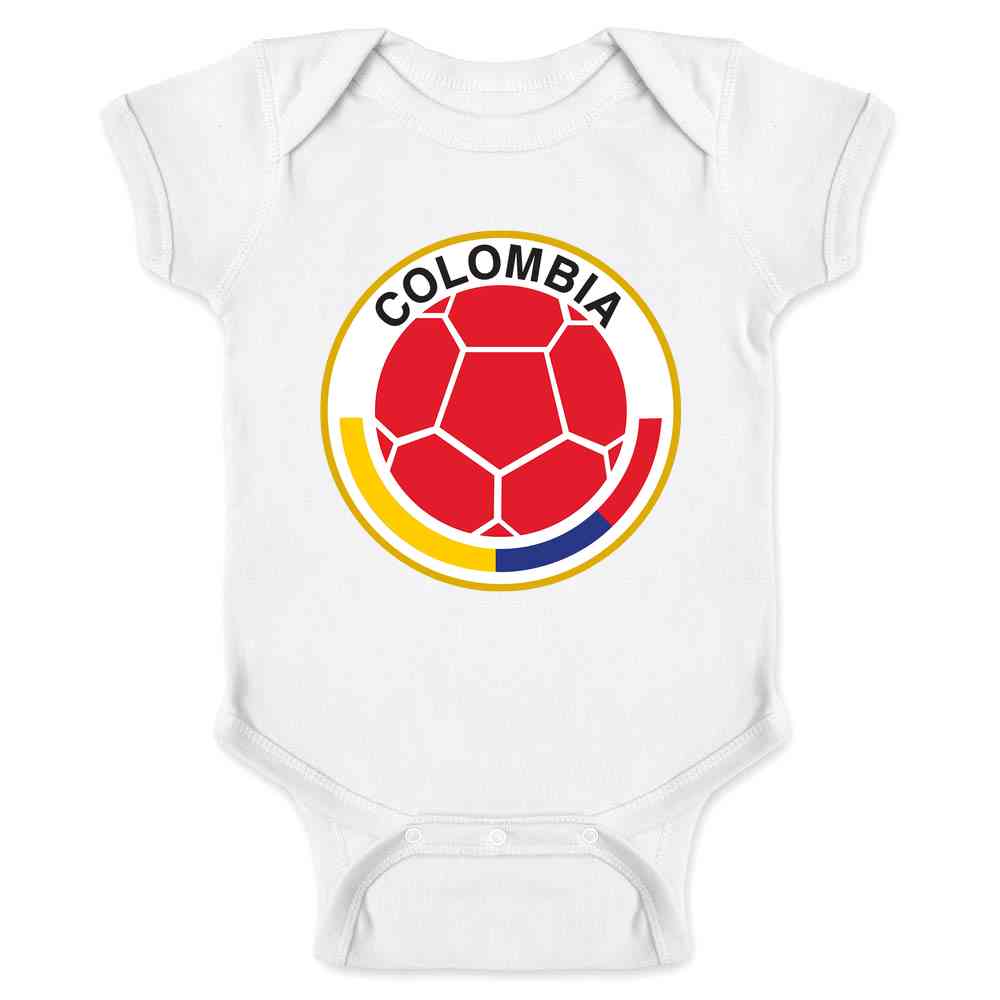 Colombia Futbol Soccer National Team Crest Baby Bodysuit