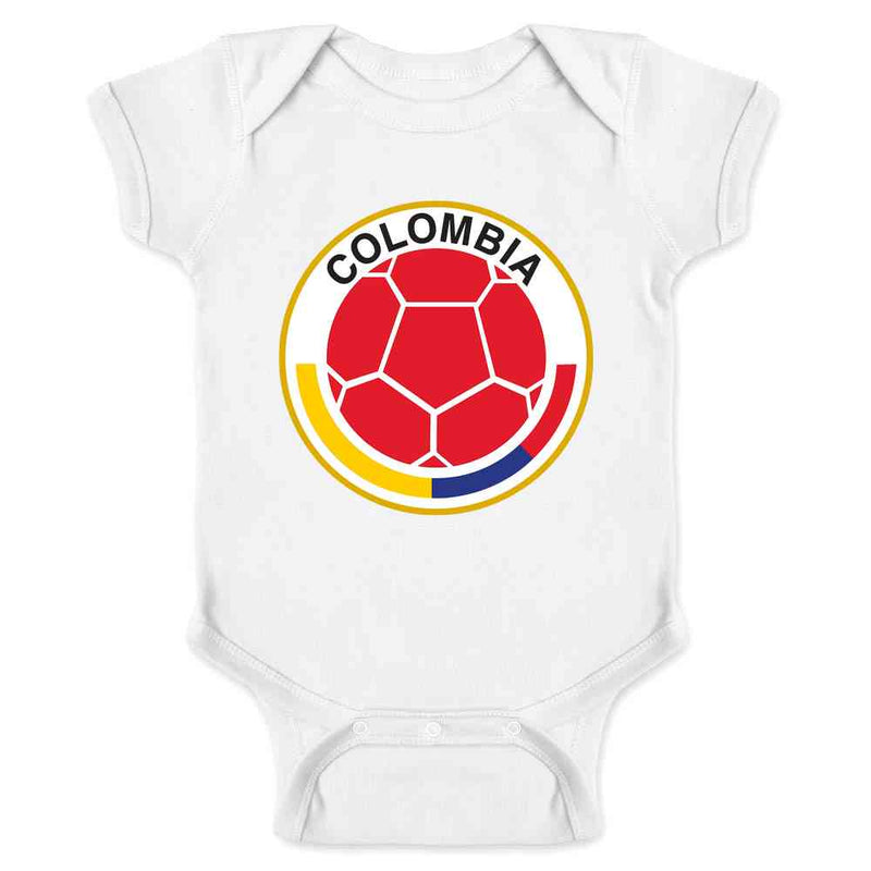 Colombia Futbol Soccer National Team Crest Baby Bodysuit