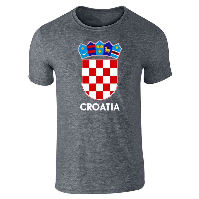 Croatia Soccer National Team Football Crest Retro  Unisex Tee