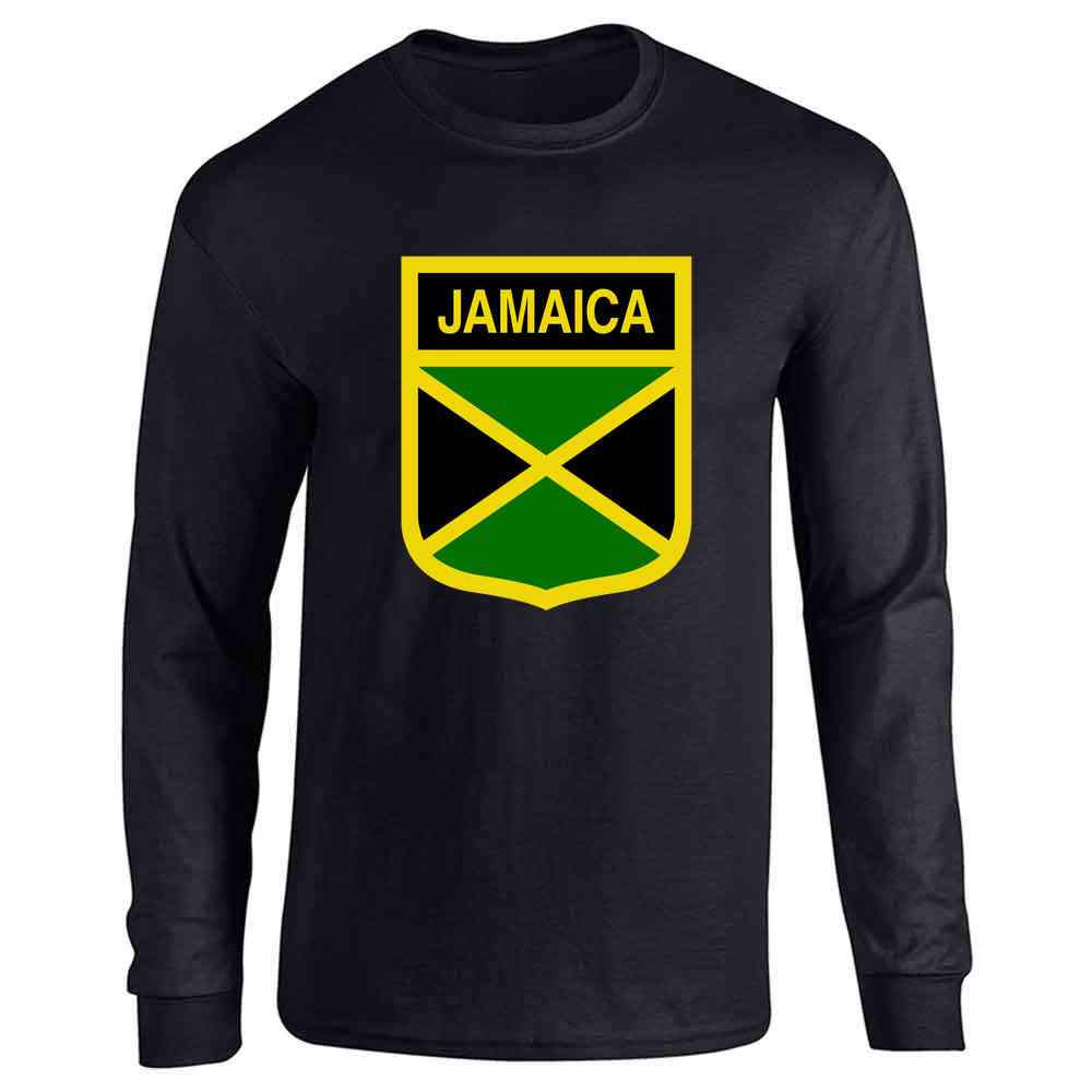 Jamaica Soccer Football National Team Crest Long Sleeve