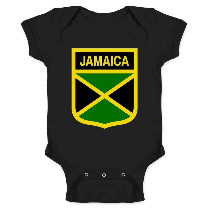 Jamaica Soccer Football National Team Crest Baby Bodysuit