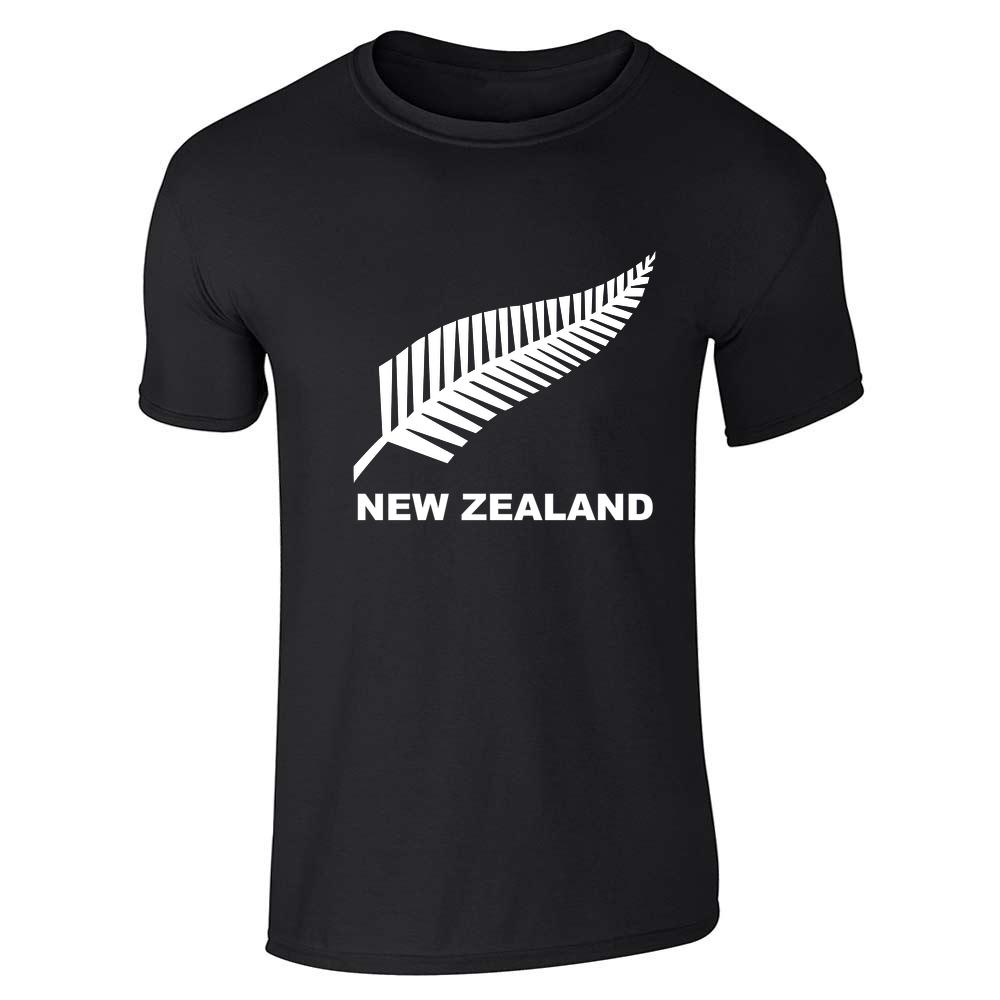 New Zealand Retro Soccer Rugby Kiwi Fern Crest Unisex Tee