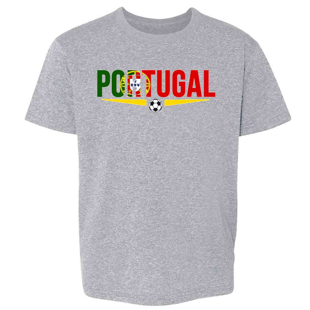 Portugal Soccer National Team Football Retro Crest Kids & Youth Tee