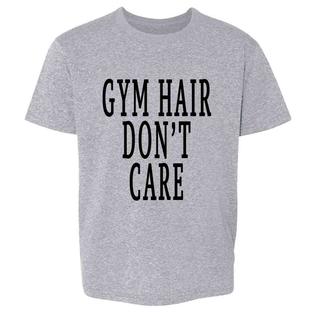 Gym Hair Dont Care Workout Gym Funny Kids & Youth Tee
