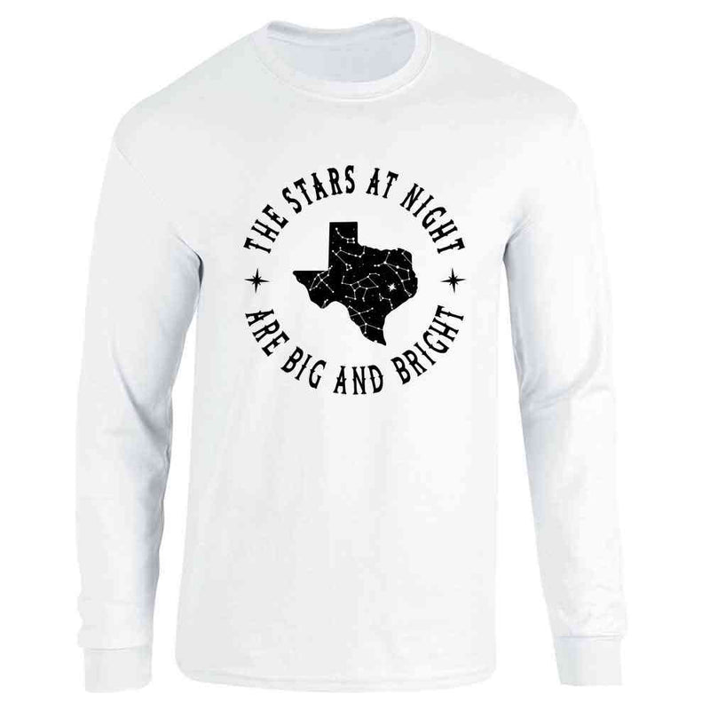 Texas Stars at Night are Big and Bright Song  Long Sleeve