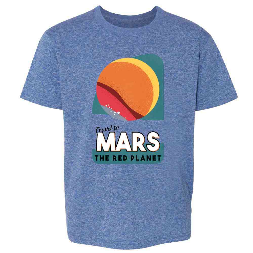 Mars The Red Planet Retro Fantasy Travel Space Kids & Youth Tee