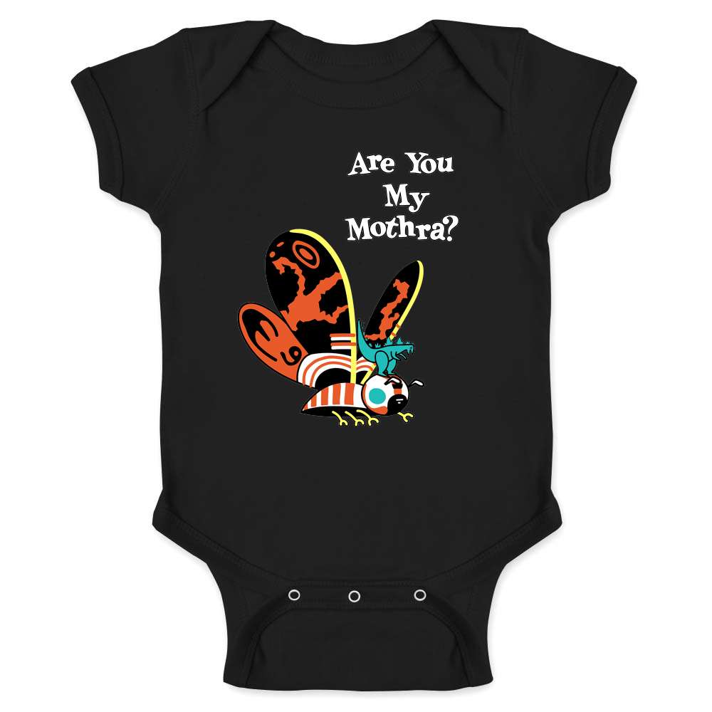 Are You My Mothra Funny Parody Kaiju Baby Bodysuit