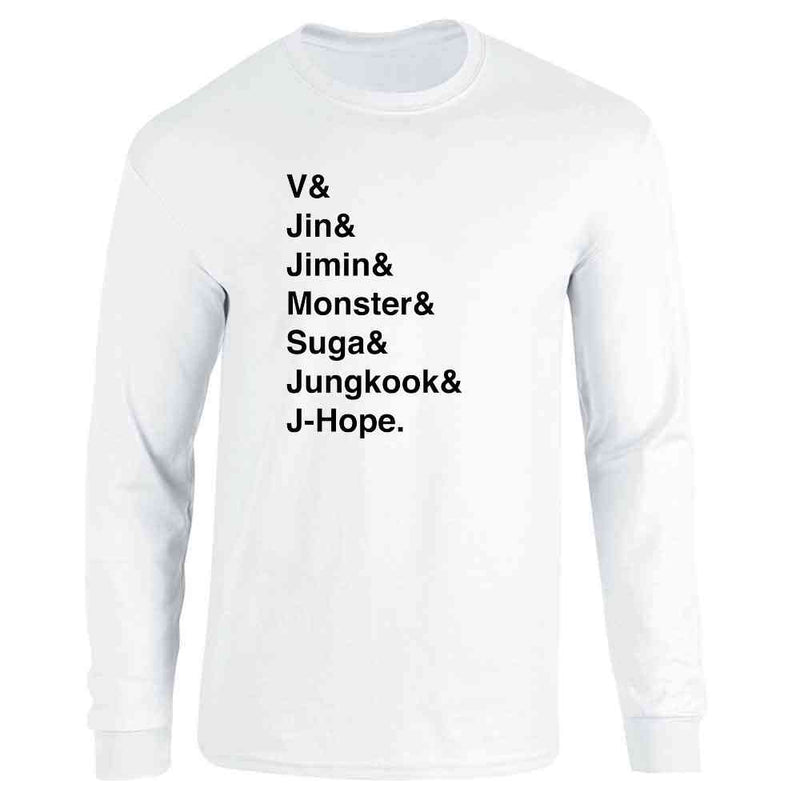 K-Pop Group Names List  Long Sleeve