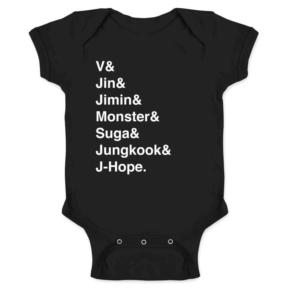 K-Pop Group Names List  Baby Bodysuit